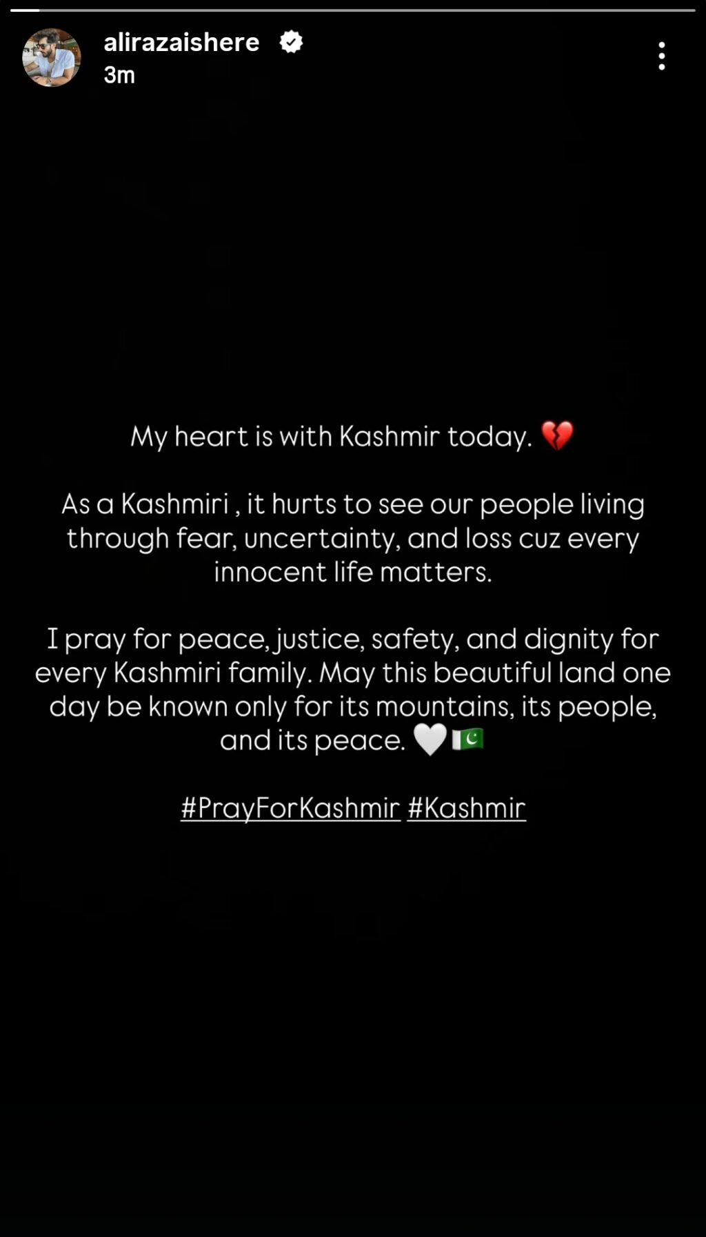Pakistani Actors Raise Their Voice For Kashmiris Pakistani Actors Raise Their Voice For Kashmiris