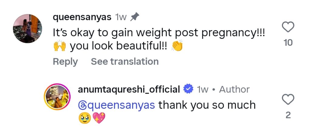 Anumta Qureshi’s Drastic Weight Gain Surprises Fans, Actress Embraces Her Mommy Glow