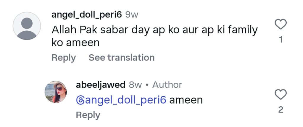 Masala TV Host Abeel Jawed’s Husband Passed Away