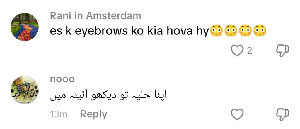 Sadia Imam’s Eyebrow Lift Look Sparks Online Backlash