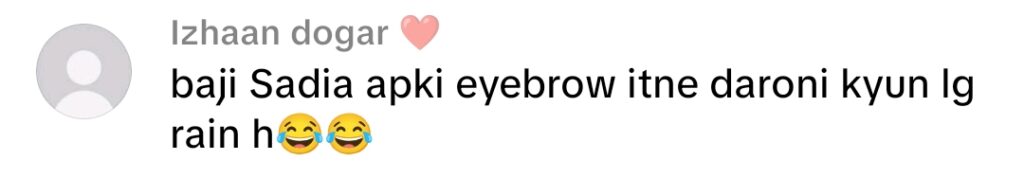 Sadia Imam’s Eyebrow Lift Look Sparks Online Backlash