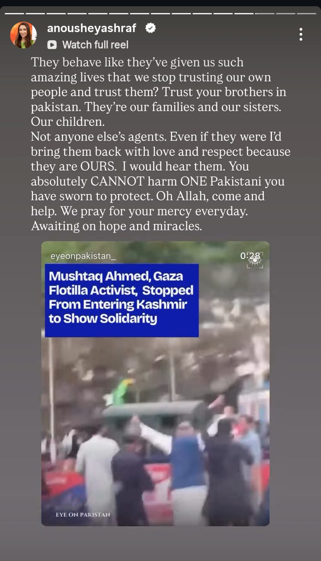 Pakistani Actors Raise Their Voice For Kashmiris
