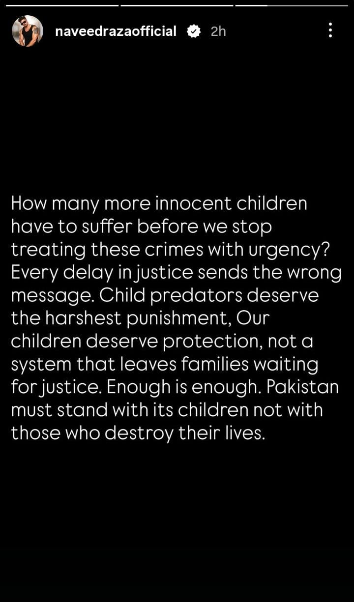 Pakistani Celebrities Lament Increase In Crimes Against Children