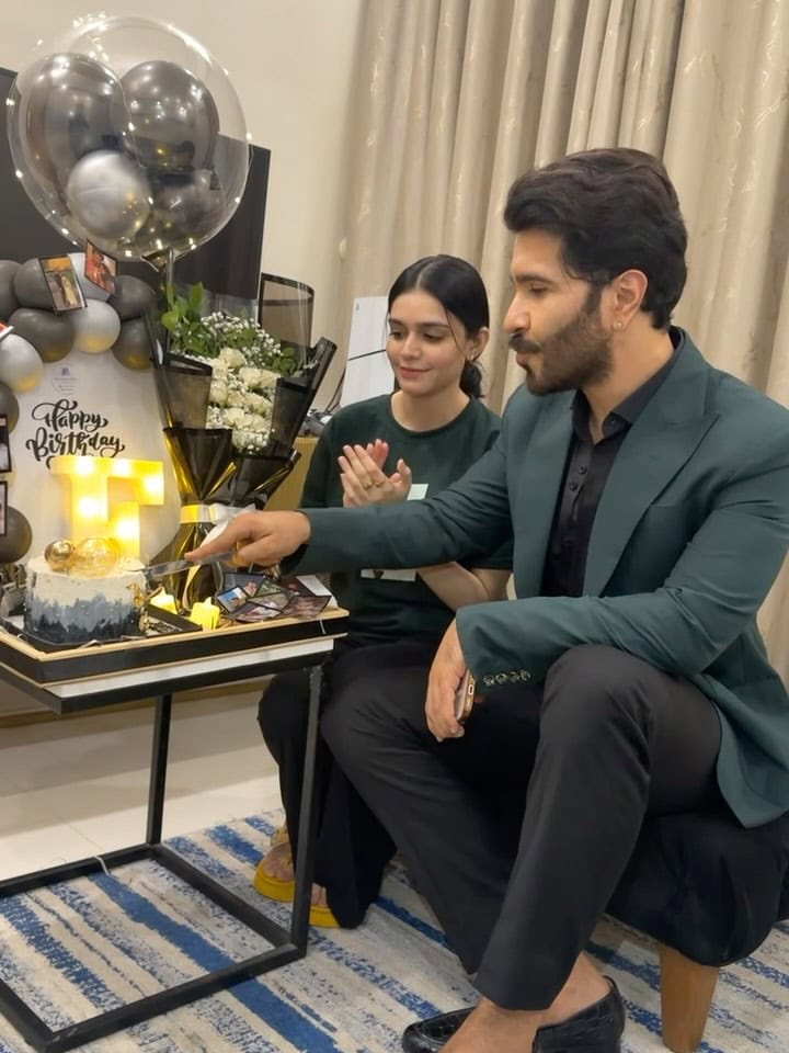 Feroze Khan Celebrates Birthday With Wife Zainab Feroze Feroze Khan Celebrates Birthday With Wife Zainab Feroze