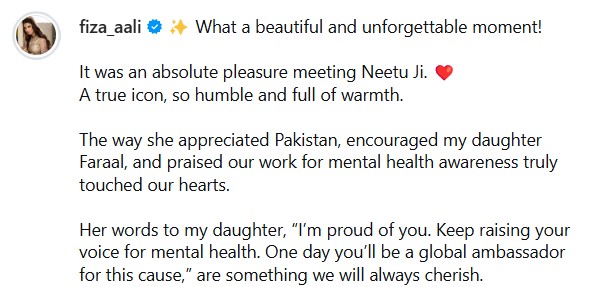 Fiza Ali & Faraal Meet Neetu Kapoor In UK Fiza Ali & Faraal Meet Neetu Kapoor In UK