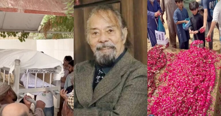 Senior Actor Khalid Nizami’s Funeral Rites In Karachi