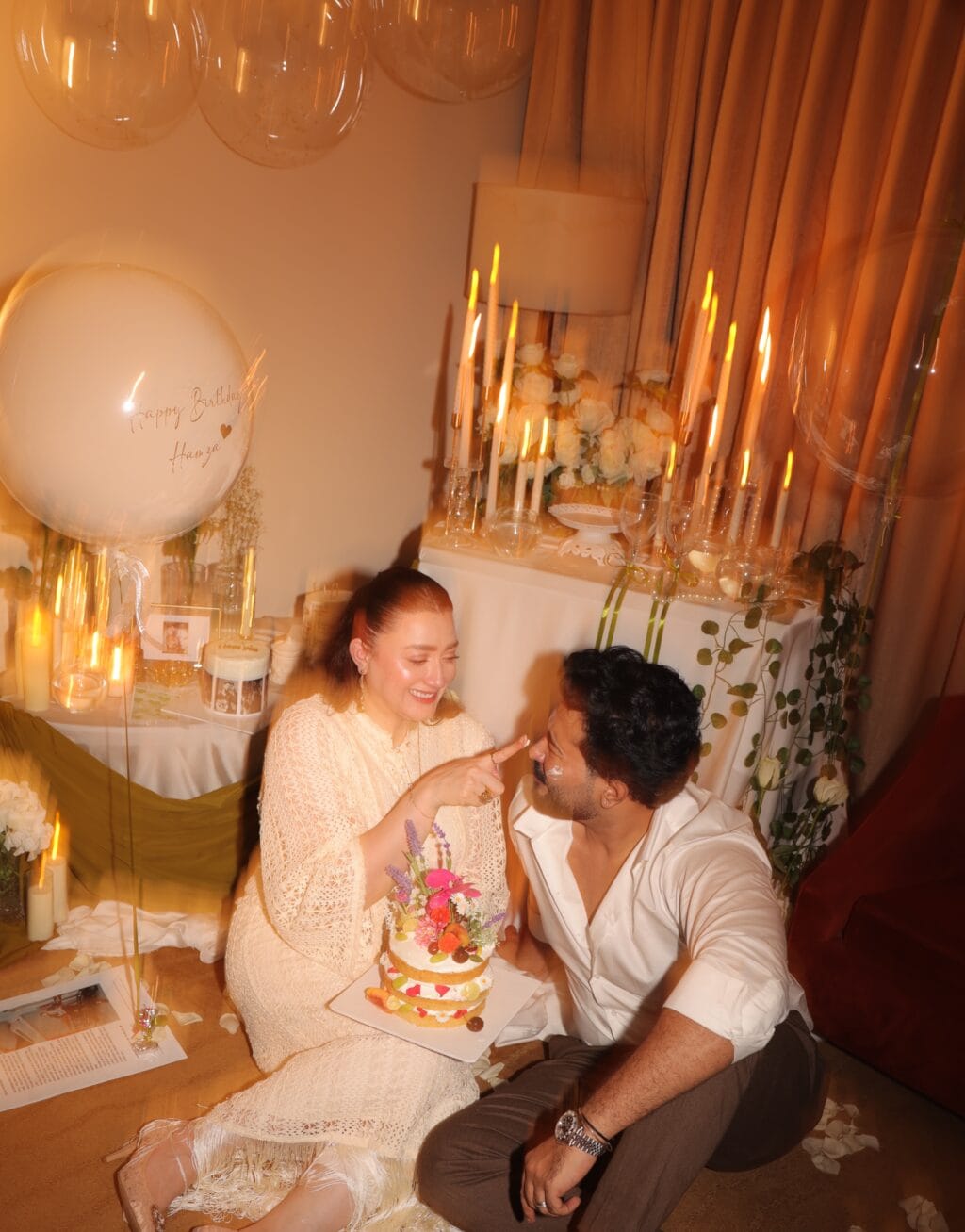 Momina Iqbal Romantically Celebrates Husband Hamza Malik Momina Iqbal Romantically Celebrates Husband Hamza Malik