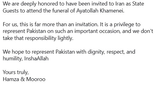 Mooroo & Hamza Bhatti Criticized For Smiling While Going On Khamenei Funeral