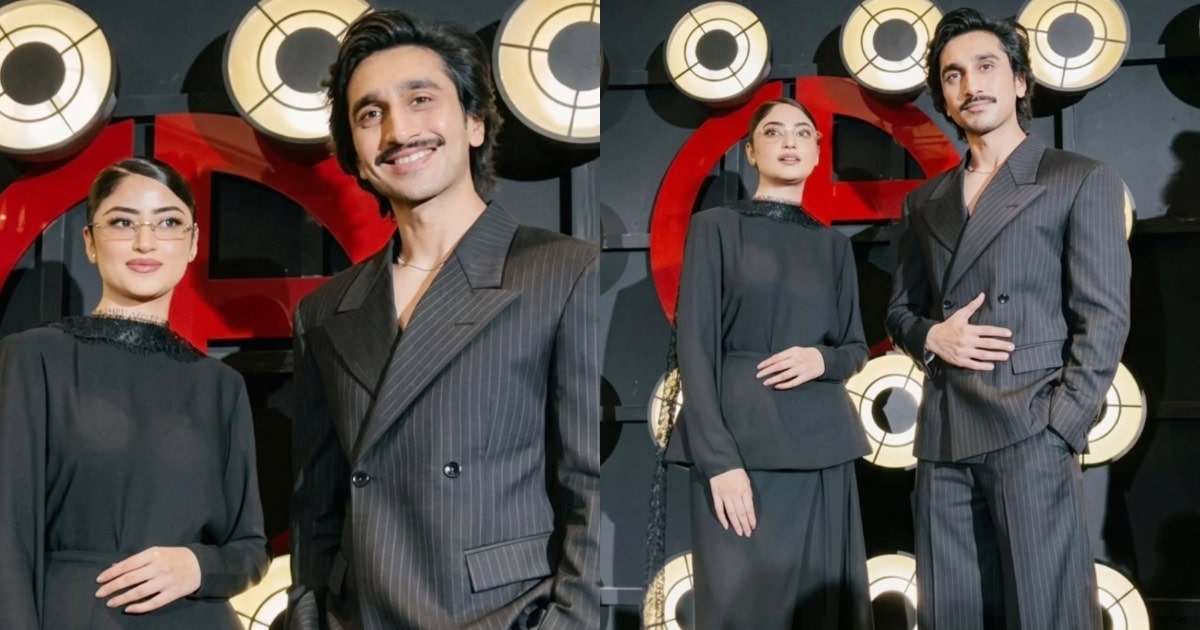 Sajal Aly & Hamza Sohail’s Armani Spotting Elicits Reactions