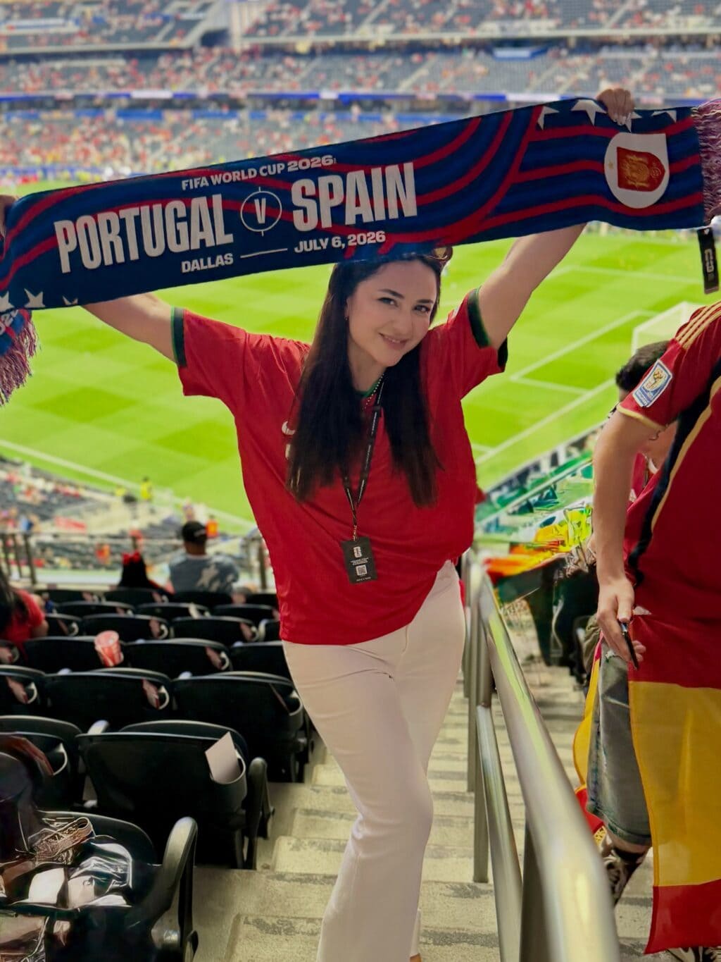 Yumna Zaidi Attends Ronaldo’s Final World Cup Match