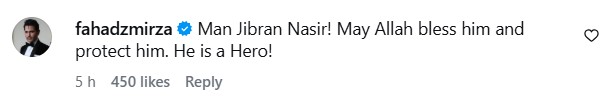 Jibran Nasir Appreciated For His Stand For Mir Raza