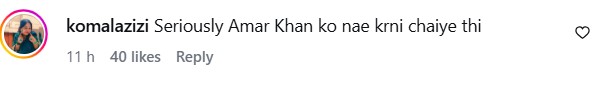 Amar Khan Under Criticism For Signing Film With Rajab Butt