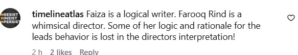 Aik Mohabbat Aur Writer Faiza Iftikhar Takes A Dig At Director Farooq Rind Aik Mohabbat Aur Writer Faiza Iftikhar Takes A Dig At Director Farooq Rind