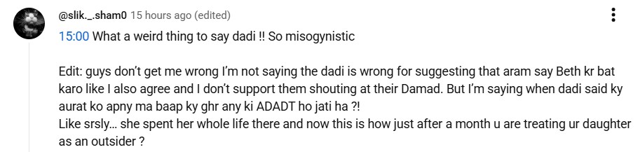 Dar e Nijaat Episode 9 - Dado Termed Misogynistic By Fans Dar e Nijaat Episode 9 - Dado Termed Misogynistic By Fans