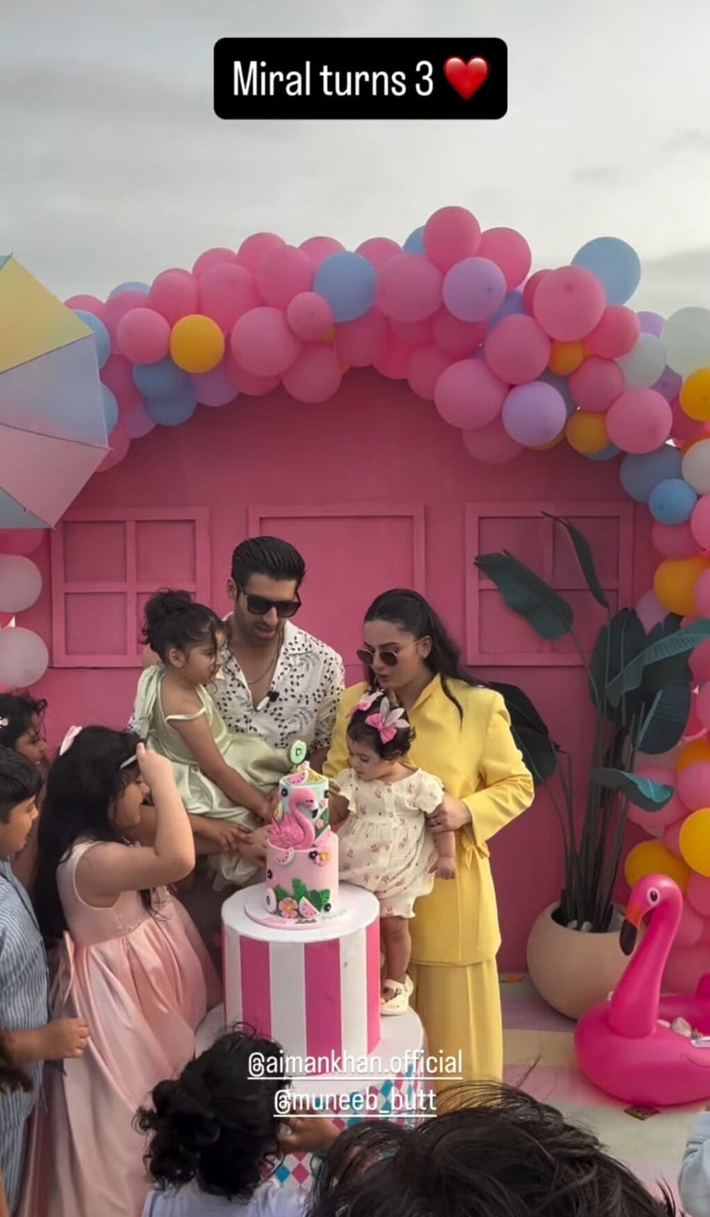 Aiman Khan and Muneeb Butt Celebrate Daughter Miral’s Third Birthday Aiman Khan and Muneeb Butt Celebrate Daughter Miral’s Third Birthday