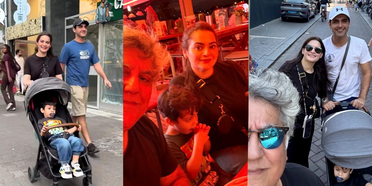 Minal Khan in Europe With Family