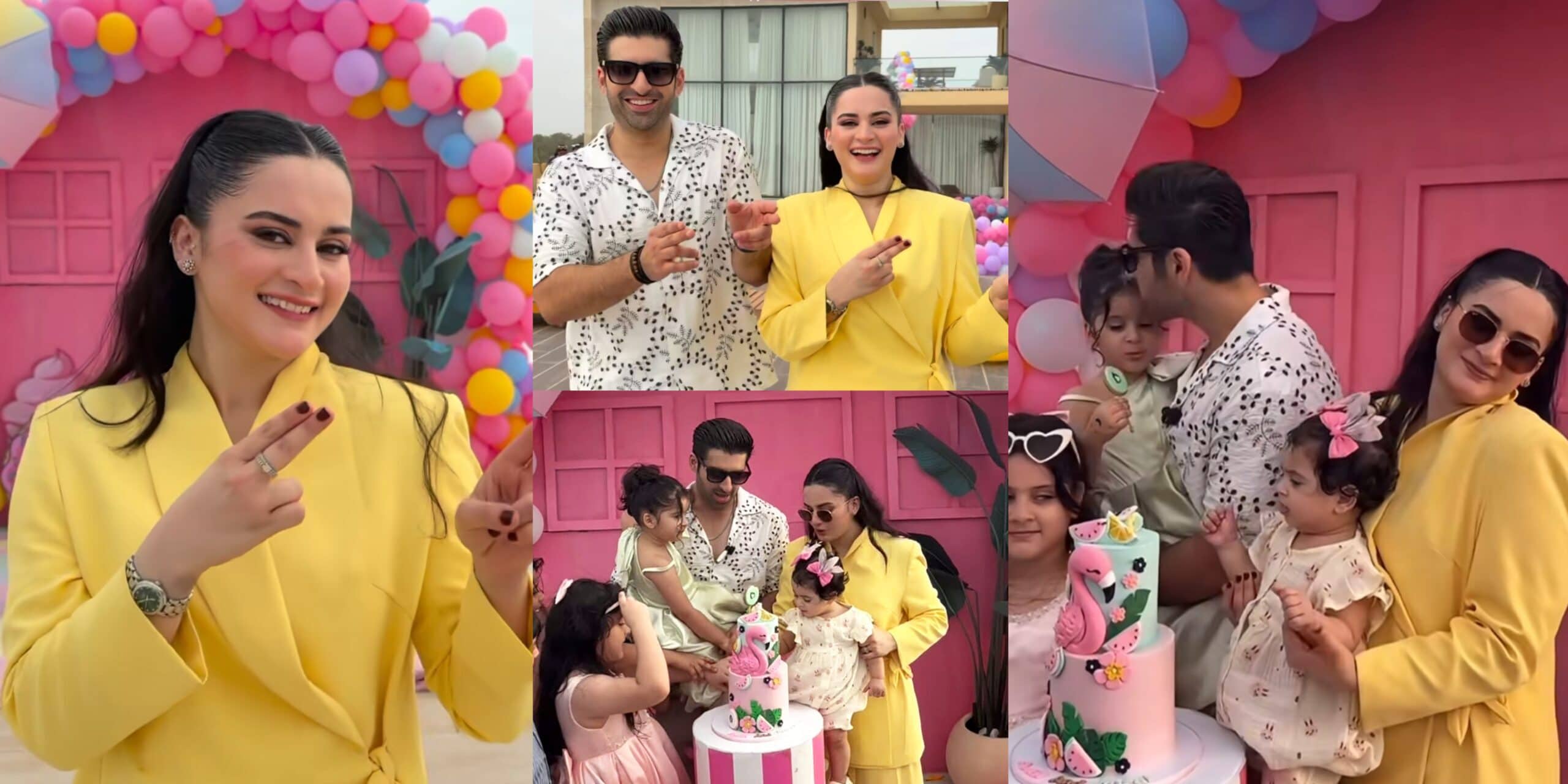 InCollage_20260806_234255253 Aiman Khan and Muneeb Butt Celebrate Daughter Miral’s Third Birthday