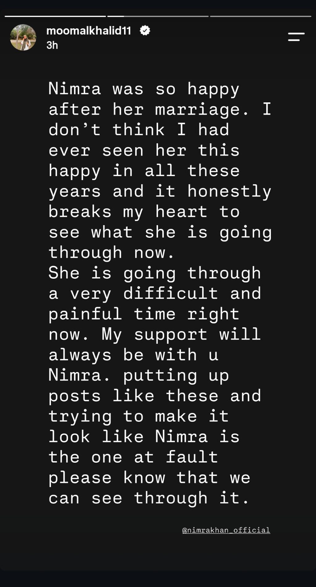 Momal Khalid Bashes Nimra Khan's Ex Husband's Statements after divorce Momal Khalid Bashes Nimra Khan’s Ex Husband’s Statements after divorce