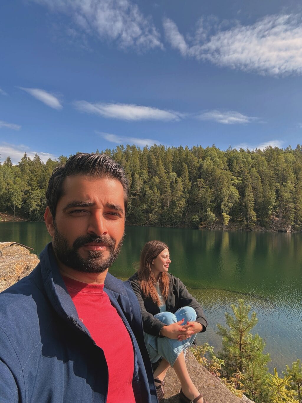 Naimal Khawar's Pictures With Hamza Ali Abbasi From Norway Naimal Khawar’s Pictures With Hamza Ali Abbasi From Norway