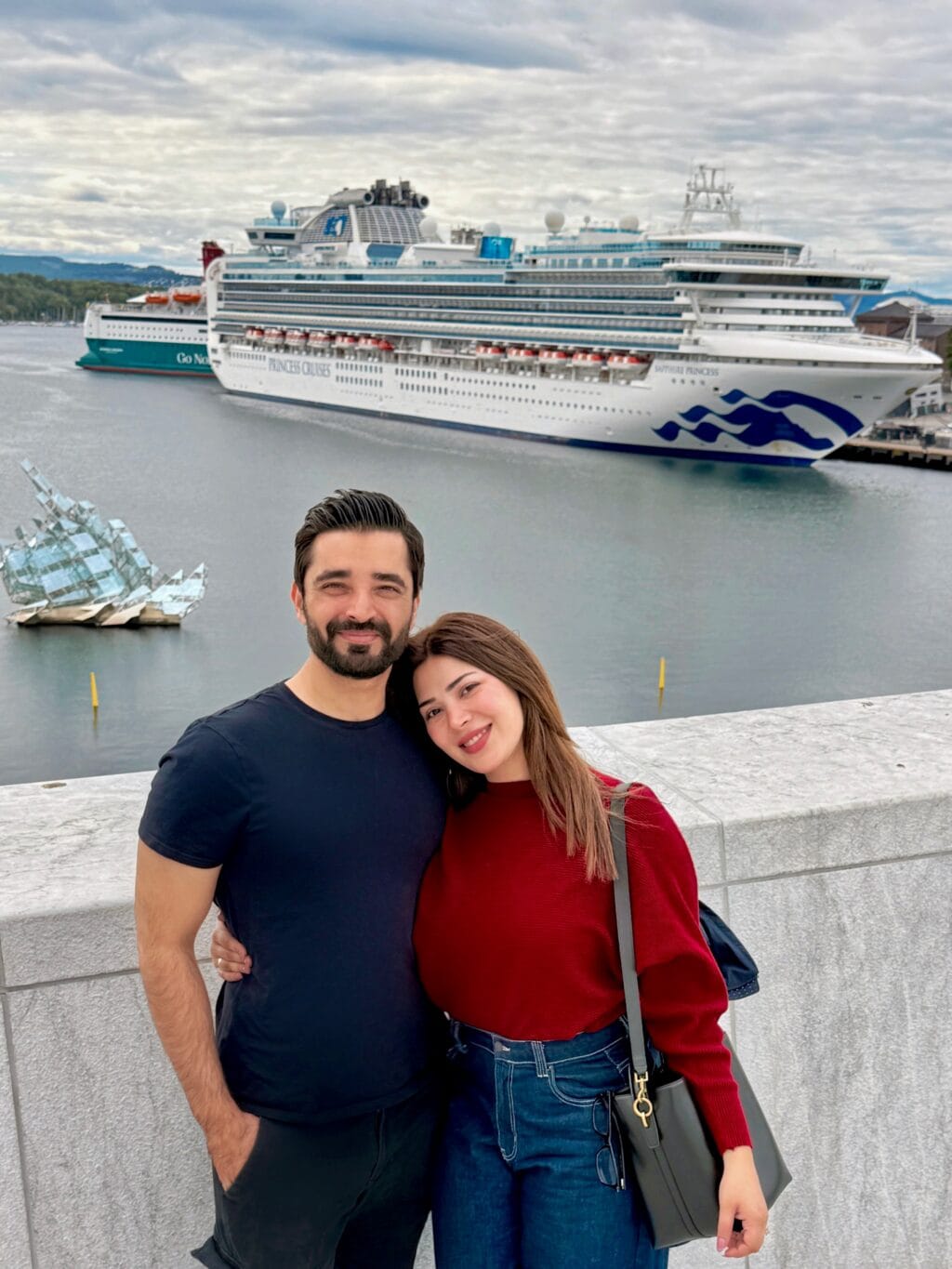 Naimal Khawar's Pictures With Hamza Ali Abbasi From Norway Naimal Khawar’s Pictures With Hamza Ali Abbasi From Norway