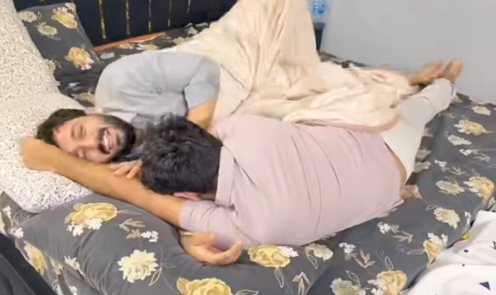 Rajab Butt’s Inappropriate Sleep Position With Friend Draws Heavy Criticism