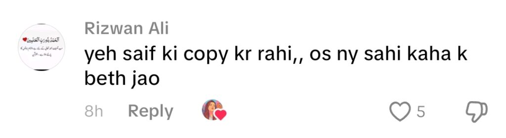 Tamasha Season 5 - Fans Think Esra Ayesha Is Copying Saif Ali Khan Tamasha Season 5 – Fans Think Esra Ayesha Is Copying Saif Ali Khan
