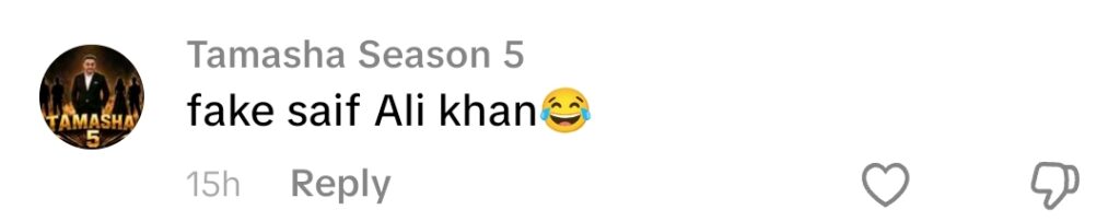 Tamasha Season 5 - Fans Think Esra Ayesha Is Copying Saif Ali Khan Tamasha Season 5 – Fans Think Esra Ayesha Is Copying Saif Ali Khan