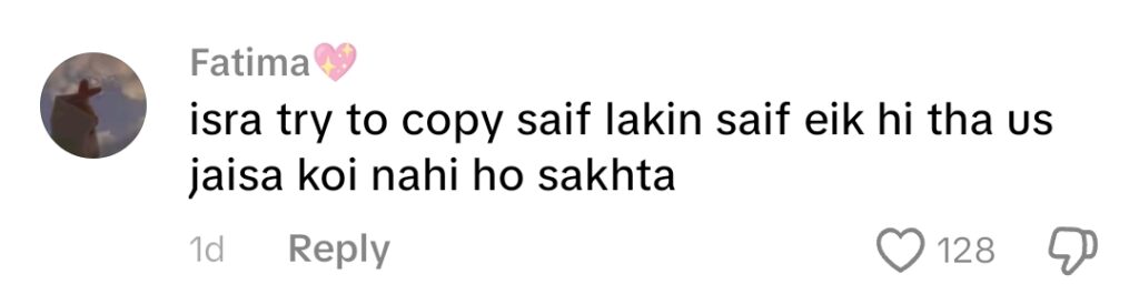 Tamasha Season 5 - Fans Think Esra Ayesha Is Copying Saif Ali Khan Tamasha Season 5 – Fans Think Esra Ayesha Is Copying Saif Ali Khan