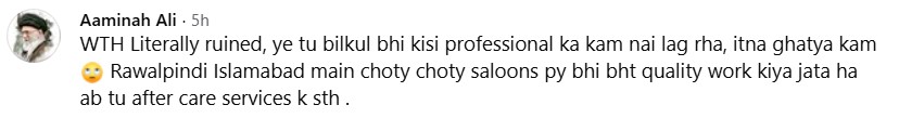 Shagufta Ejaz Under Fire For Ruining Client's Hair Shagufta Ejaz Under Fire For Ruining Client's Hair