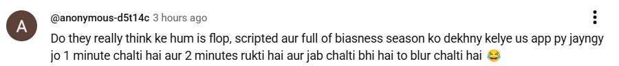 Fans Frustrated As Tamasha Episode Not Uploaded & Live Disappears