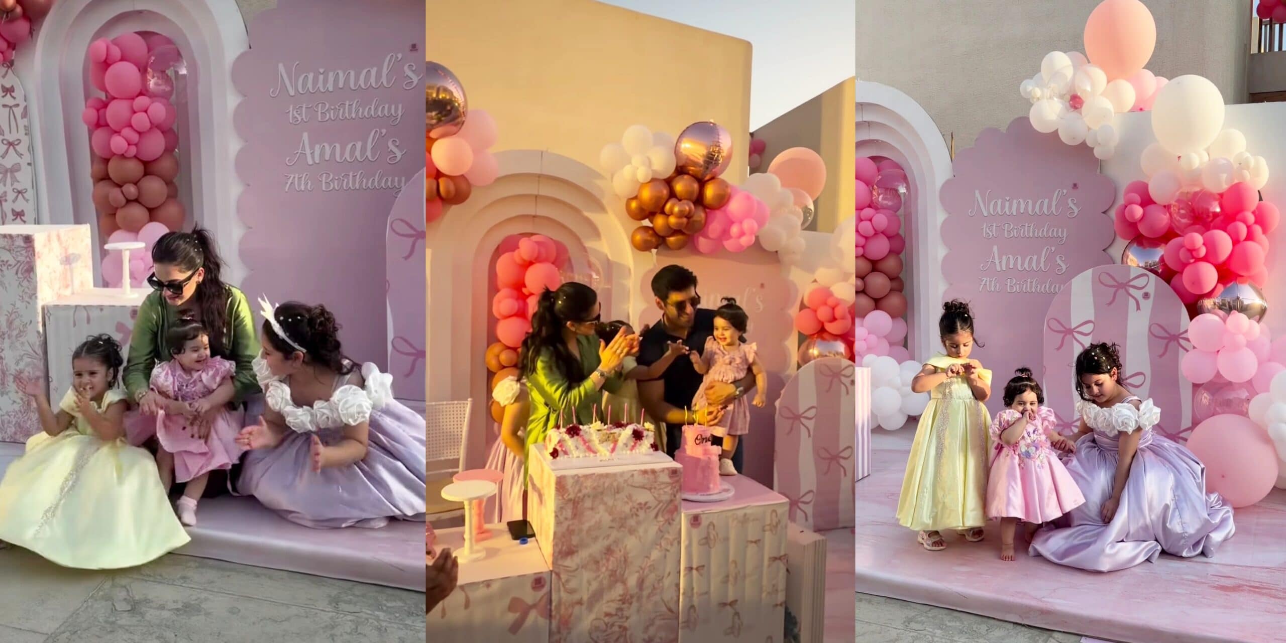 Aiman khan Aiman Khan and Muneeb Butt Celebrate Amal & Naimal’s Joint Birthday