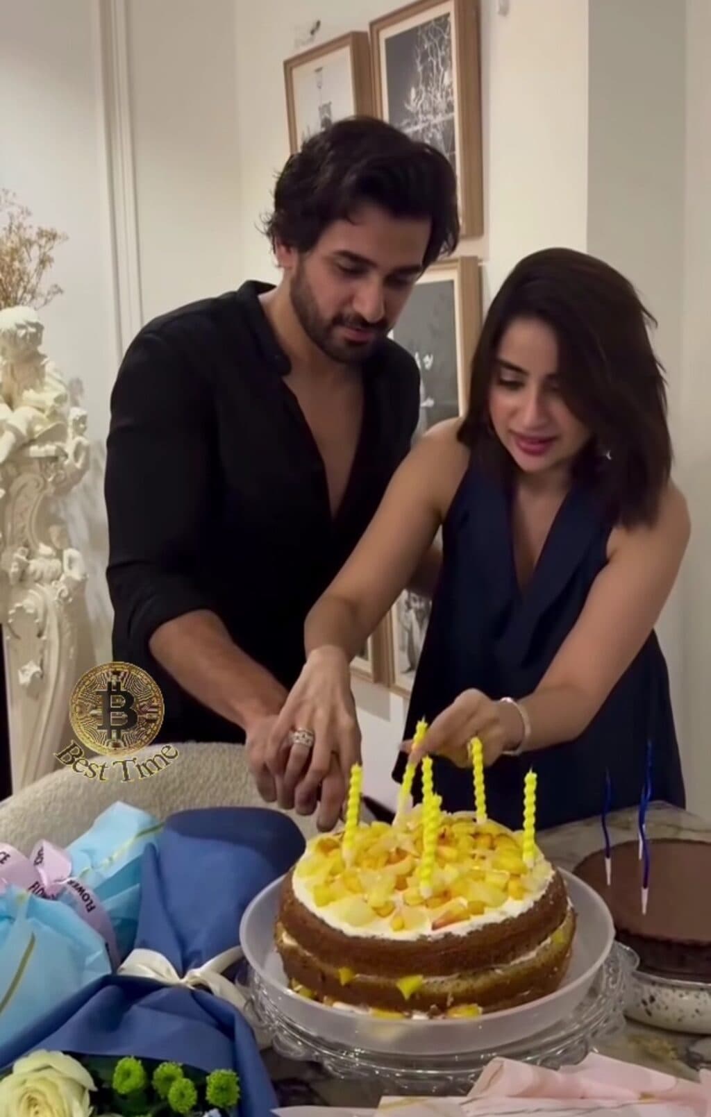 Ali Ansari Birthday Pictures & Wish From Wife Saboor Aly Ali Ansari Birthday Pictures & Wish From Wife Saboor Aly