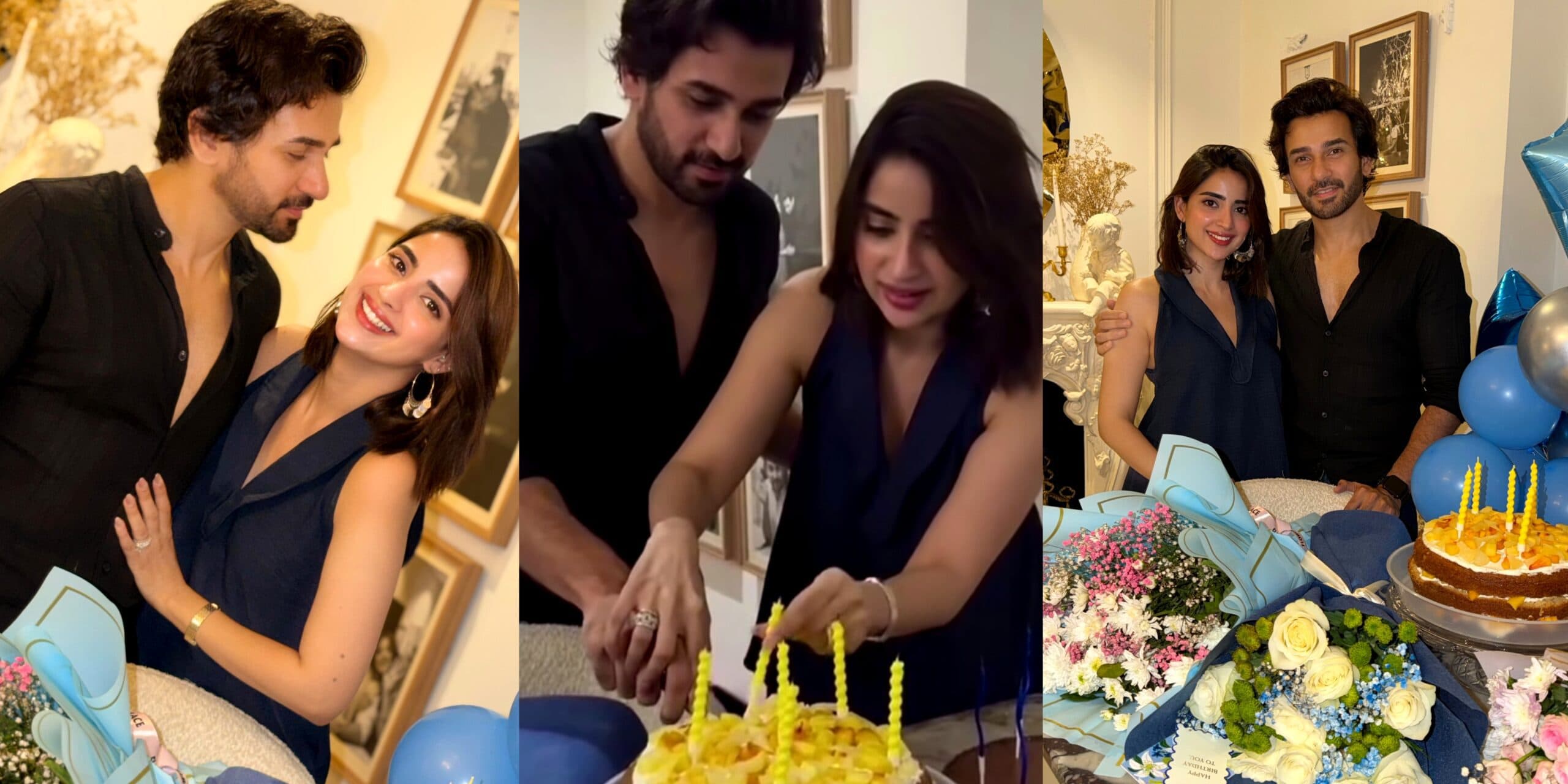 Ali Ansari Birthday Pictures & Wish From Wife Saboor Aly