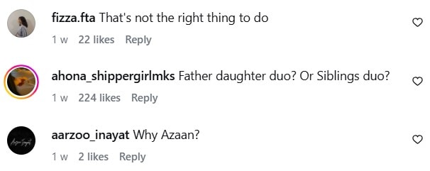 Azaan Sami Khan & Aina Asif Pairing Under Criticism