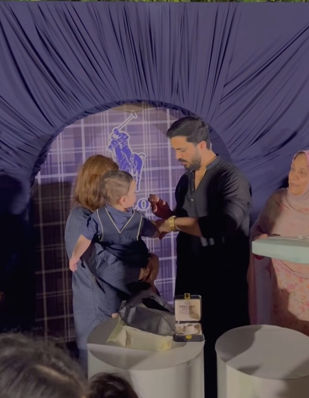 Rajab Butt Attends Son Kivan’s Birthday