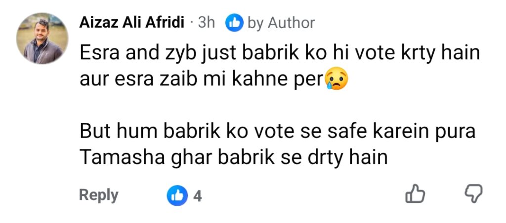 Esra Votes Against Babrik Public Reaction Esra Votes Against Babrik Public Reaction