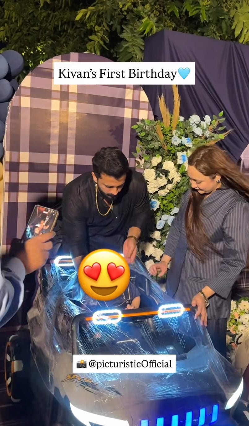 Rajab Butt Attends Son Kivan’s Birthday
