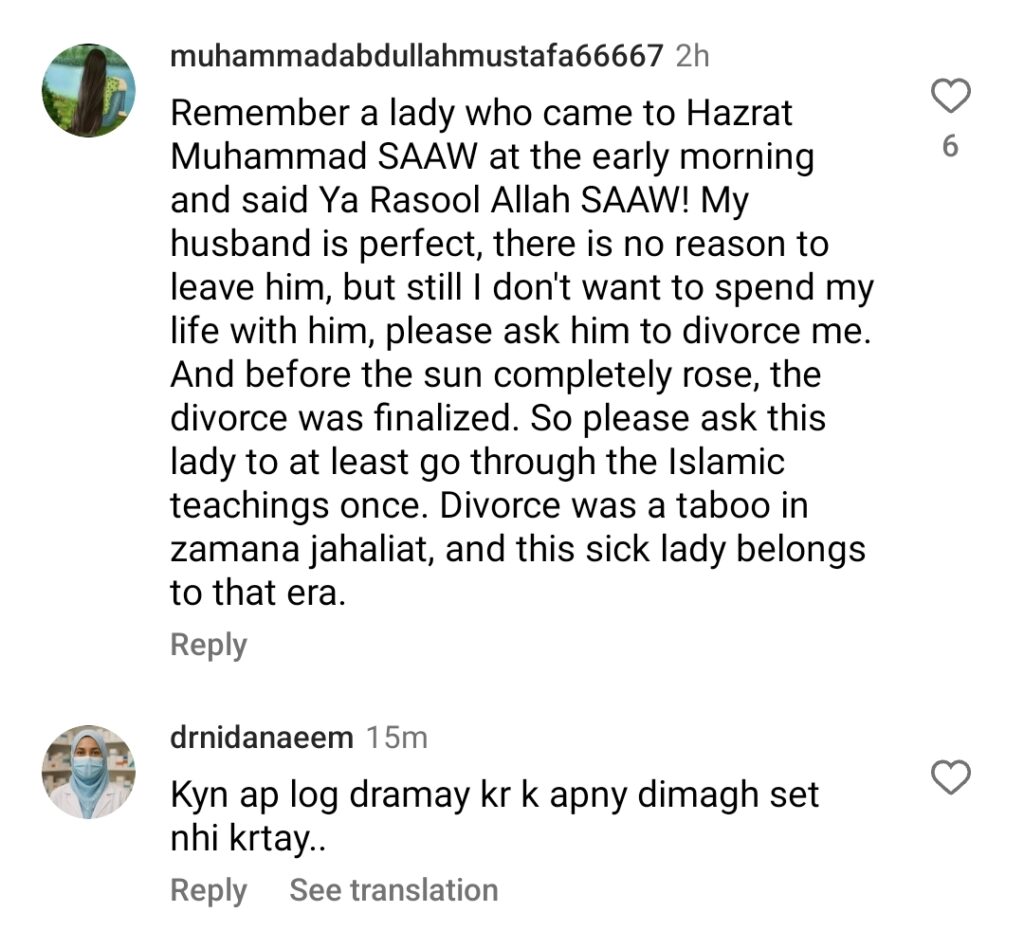 Saba Faisal Under Fire For Controversial Divorce  Statement