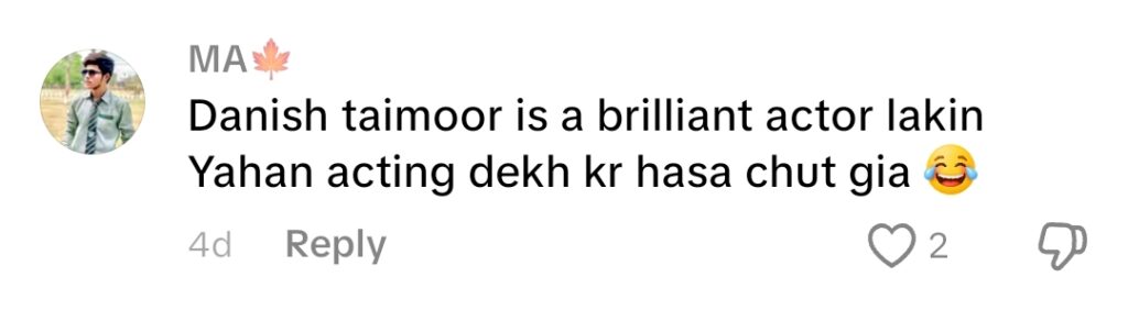 Danish Taimoor's Acting in Nashtar's Emotional Scene Draws Backlash Danish Taimoor’s Acting in Nashtar’s Emotional Scene Draws Backlash