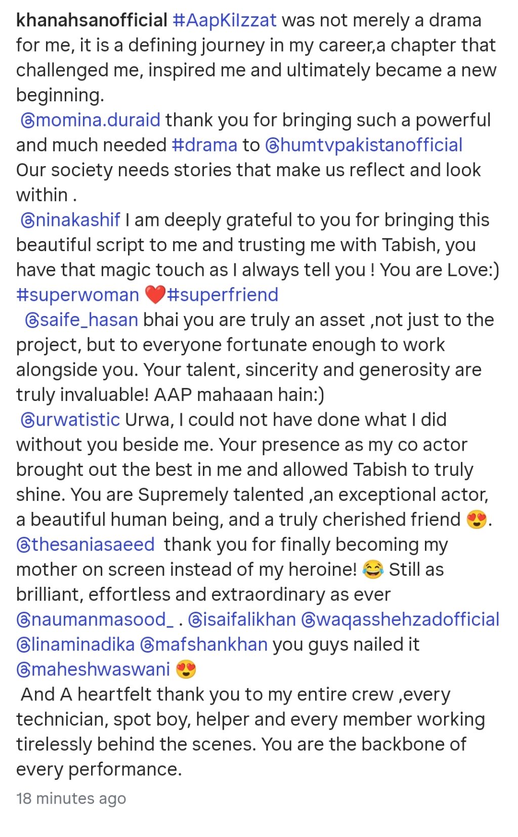 Urwa Hocane Bids Farewell To Aap Ki Izzat with Unseen BTS Pictures
