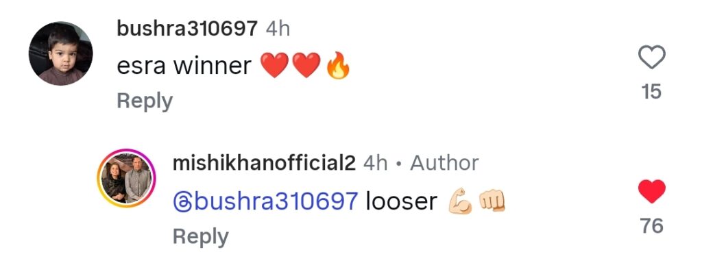 Mishi Khan Calls Out Esra Ayesha For Accusing Babrik Shah of Flirting