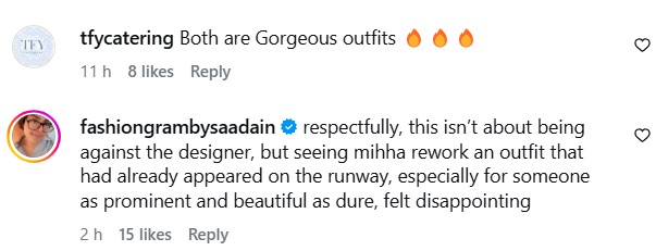 Durefishan Saleem Repeats Mawra Hocane's Outfit On Ramp Durefishan Saleem Repeats Mawra Hocane’s Outfit On Ramp