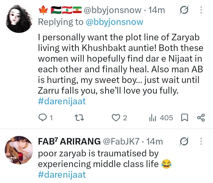 Dar e Nijaat Episode 21 - Fans Enjoy Zaryab Experiencing Middle Class Life Dar e Nijaat Episode 21 –
