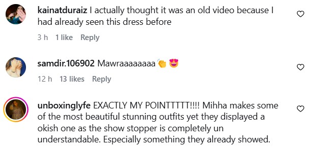 Durefishan Saleem Repeats Mawra Hocane's Outfit On Ramp Durefishan Saleem Repeats Mawra Hocane’s Outfit On Ramp