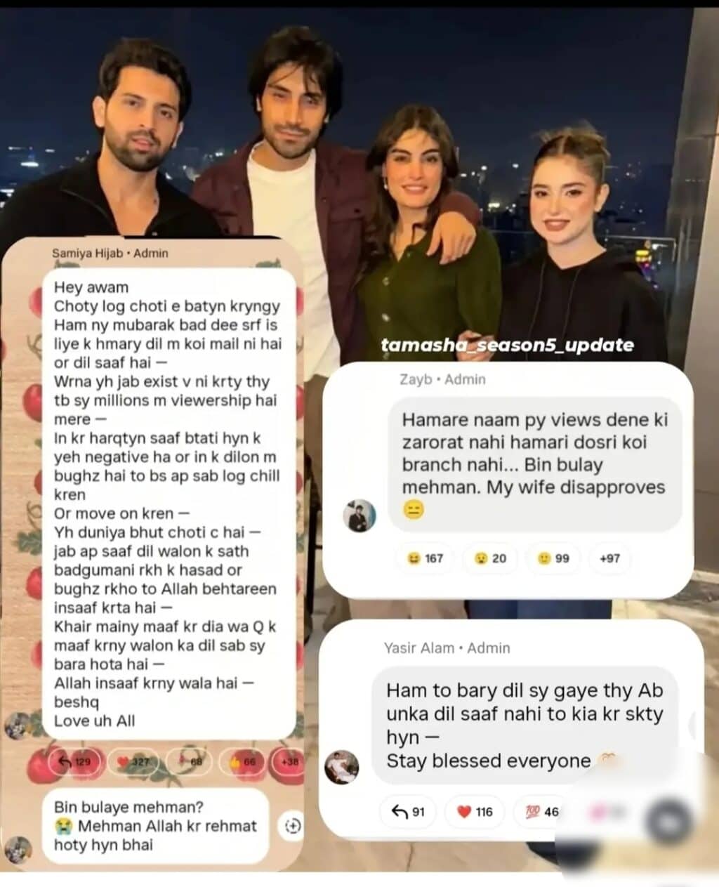 Zayb Khan Taunts Samiya and Yasir Alam after Their Private visit