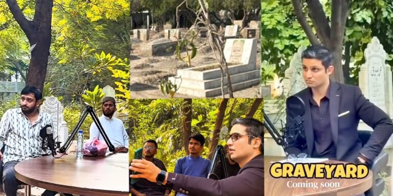 Rehan Tariq Faces Backlash For Recording Podcast in Graveyard
