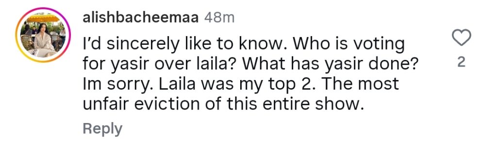 Tamasha 5 – Laila Eliminated From The House