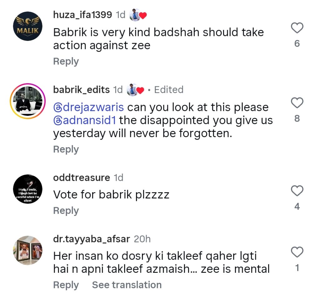 Zee Khan's Insensitive Comment on Babrik Shah Son's Death Highly Condemned Zee Khan’s Insensitive Comment on Babrik Shah Son’s Death Highly Condemned