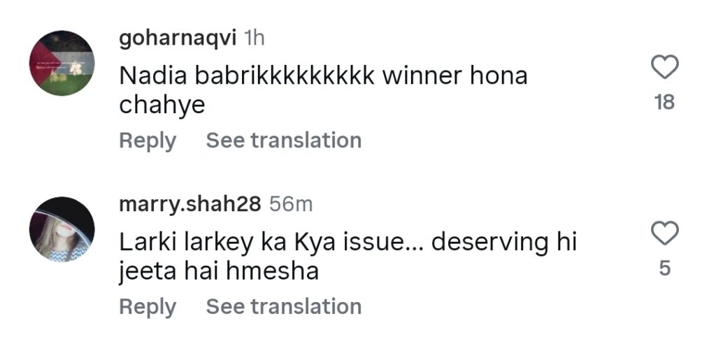 Nadia Afgan Criticized For Wanting to See Esra or Samiya as Winner