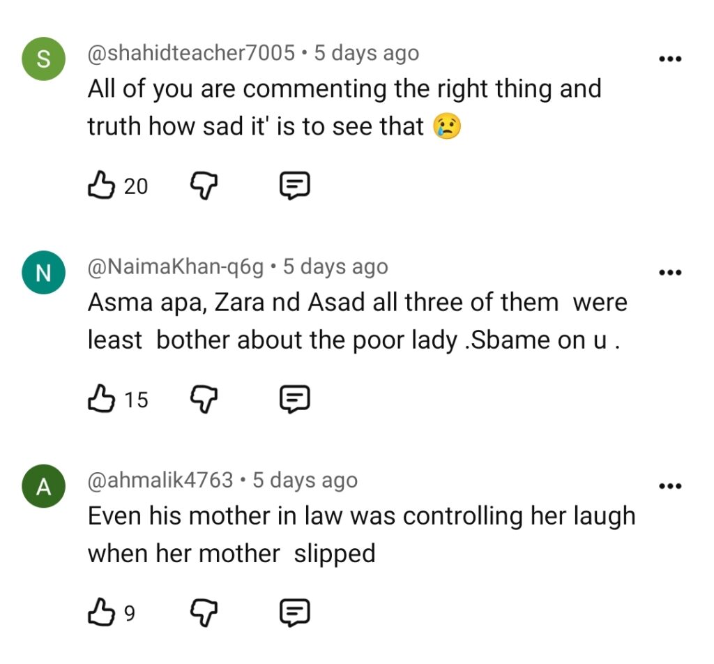 Asad Siddiqui Criticized For Holding Wife's Hand While Mother Falls on Floor Asad Siddiqui Criticized For Holding Wife’s Hand While Mother Falls on Floor
